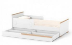 Ящик для подростковой кровати Сиэтл бело-буковый, фото