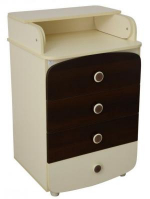 Комод-пеленатор Верес (600) слонова кістка/горіх, фото