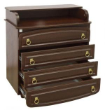 Комод-пеленатор МДФ фільончастий горіх, фото