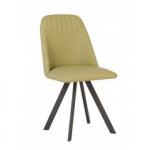 Стул MILANA 4L chrome ЭКОКОЖА ECO, фото