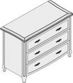 Комод на 3 шухляди Поема ПМ300, фото