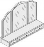 Дзеркало до туалетного столу ПМ 430, фото