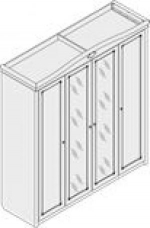 Шафа 4-дверна з дзеркалами ПМ 1403, фото