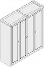 Шафа 4-хдверна без дзеркал ПМ 140, фото