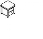 Тумба-пуф (2 висувних ящика), фото