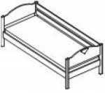 Ліжко підліткове з огорожею (матрац 200 * 90), фото