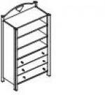 Етажерка з ящиками (емаль), фото