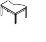 Стіл кутовий письмовий (зображений L варіант), фото