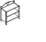 Комод з відкритими полицями, фото