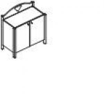 Комод з фасадами (емаль), фото