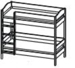 Ліжко 2-х ярусне (матрац 200 * 90), фото