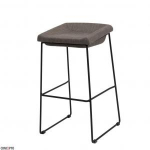 Стілець полубарний Коін (Coin) з тканини (сірий), фото