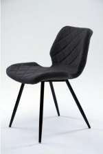 Стілець з тканини Даймонд (Diamond) графіт оіл (темний), фото