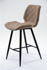 Распродажа! Стул полубарный Даймонд (Diamond) ткань, бежевый, фото