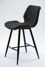 Стул полубарный Даймонд (Diamond) ткань, графит оил/темный; серый графит, фото