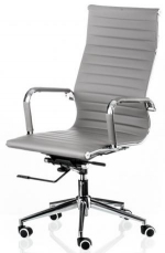 Крісло Солано артлезер (Solano artlеathеr) сіре, фото