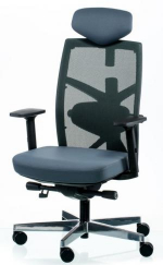 Кресло Тюн (Tune) серо-черное, фото