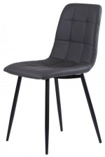 Стілець Норман (NORMAN) шкірзам (графіт), фото