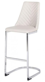 Стілець Барний Прайм білий (тканина), фото