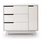 Комод Manhattan (900) под съемный пеленатор бело-серый, фото