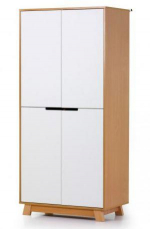 Шкаф Manhattan 850 бело-буковый, фото