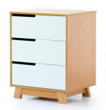 Комод Manhattan (600) под съемный пеленатор бело-буковый, фото