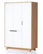 Шкаф Manhattan 1200 бело-буковый, фото