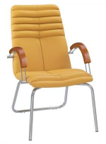 Крісло GALAXY wood CFA LB chrome екошкіра ECO, фото