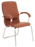 Кресло NOVA steel CFA LB chrome экокожа Эко, фото