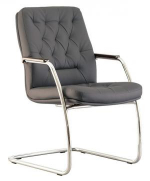 Крісло CHESTER steel CF LB chrome екошкіра ECO, фото