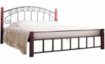 Кровать Афина 1.4 бордо/ металлик/ палитра Белла-Летто, фото