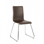 Стілець SOFI slim CFS chrome реген.шкіра BN, фото