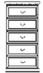 Комод з 5 шухлядами ФР340, фото