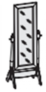 Дзеркало підлогове ФР420, фото