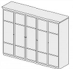 Шафа 5-дверна ФР150, фото