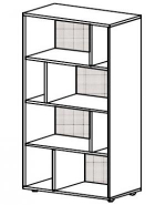 Шкаф/пенал высокий, открытый 29/515 (ДСП 18 мм), фото