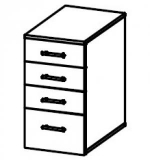 Тумба стаціонарна 4/164 (ДСП 18 мм), фото