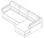 Диван Бостон (Boston) кутовий тканина 7 кат., фото