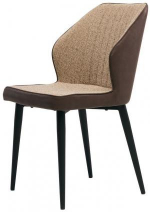 Стул Челси (CHELSEA), ткань-кожзам (коричневый), фото