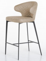 Распродажа! Стул полубарный Кин (KEEN), ткань (бежевый), фото