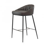 Шелдон (SHELDON) полубарный, кожзам (серый графит), фото