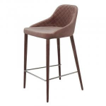 Стул барный Элизабет (Elizabeth) из ткани (шоколад), фото