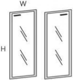 Двери стеклянные М813, фото