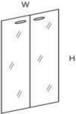 Двери стеклянные РСТ6, фото