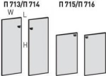 Двери щитовые П715, фото