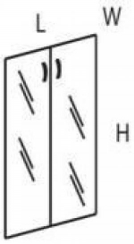 Двери стеклянные М802, фото