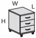 Тумба мобильная, центральный замок М402, фото