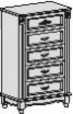 Комод з 5 висувними шухлядами РВ310, фото