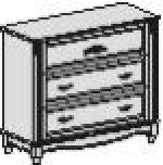 Комод з 3 висувними шухлядами РВ300, фото