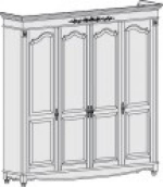 Шафа 4-х дверна РВ140, фото